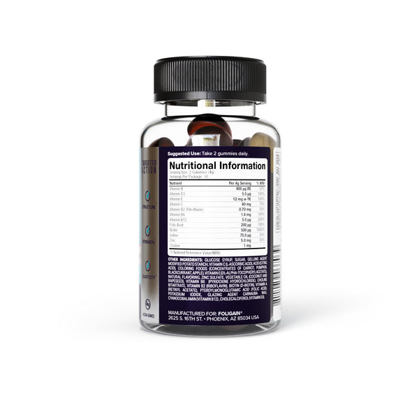 FOLIGAIN® Gummies stimulatoare pentru păr 60 bucăți