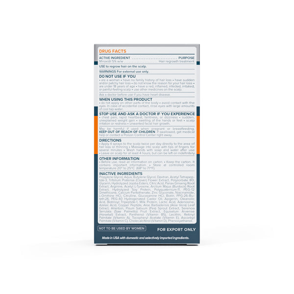 FOLIGAIN Recreștere avansată a părului pentru bărbați Minoxidil 5% + Trioxidil 5%