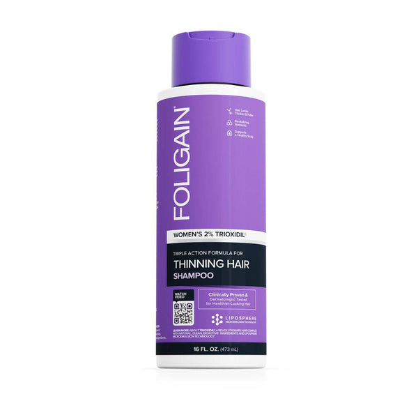 FOLIGAIN Triple Action Shampoo For Thinning Hair For Women with 2% Trioxidil 473ml - FOLIGAIN EU