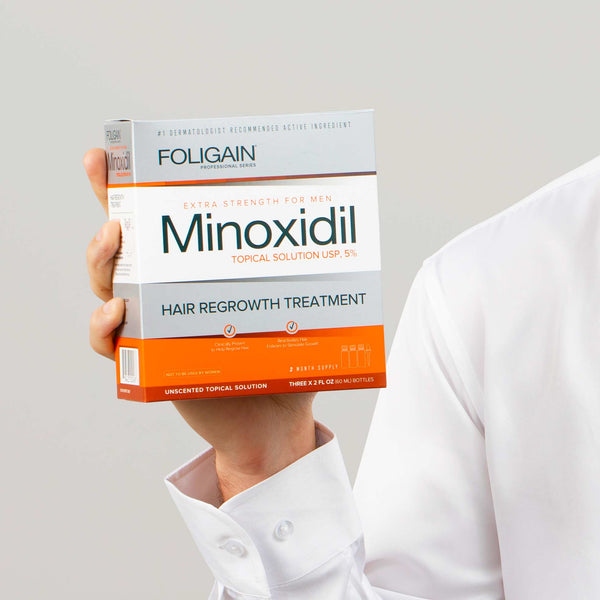 FOLIGAIN Minoxidil 5% Tratament pentru recreșterea părului pentru bărbați 6 luni